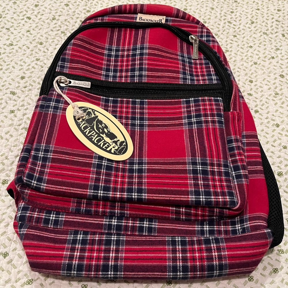 Backpacker Red Plaid Backpack - Picture 8 of 8